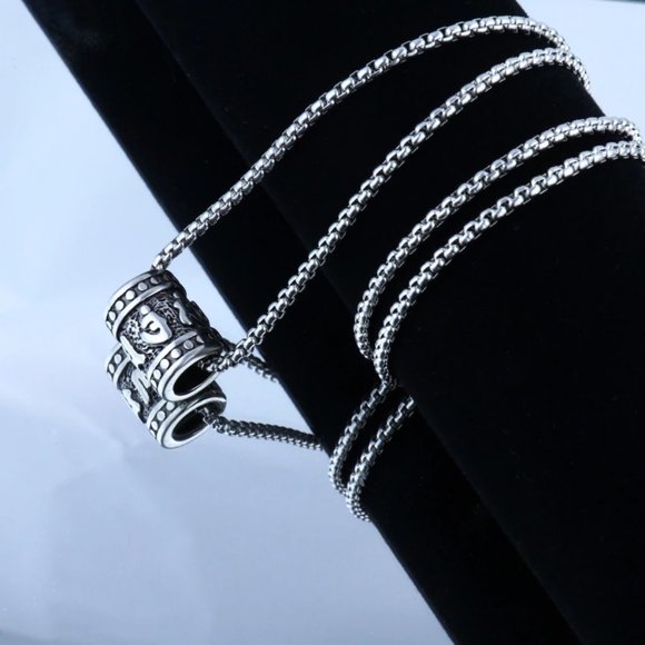 ❤️Six-character mantra rotatable beads necklace, N90201P111 - Picture 6 of 8